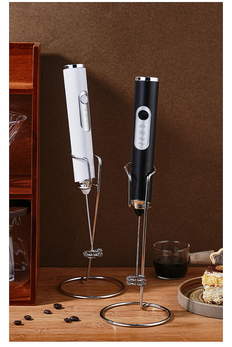 Rechargeable Handheld Milk Frother – Electric Coffee Foamer & Egg Beater for Home Use