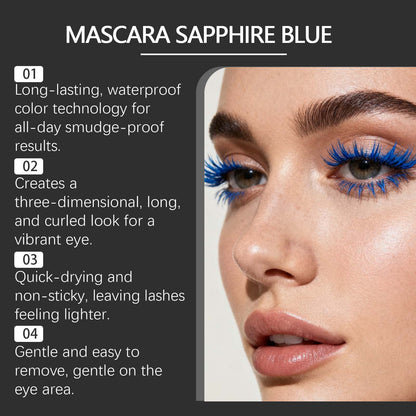 Máscara de pestañas Zephoco: fórmula resistente al agua, suave y sin grumos