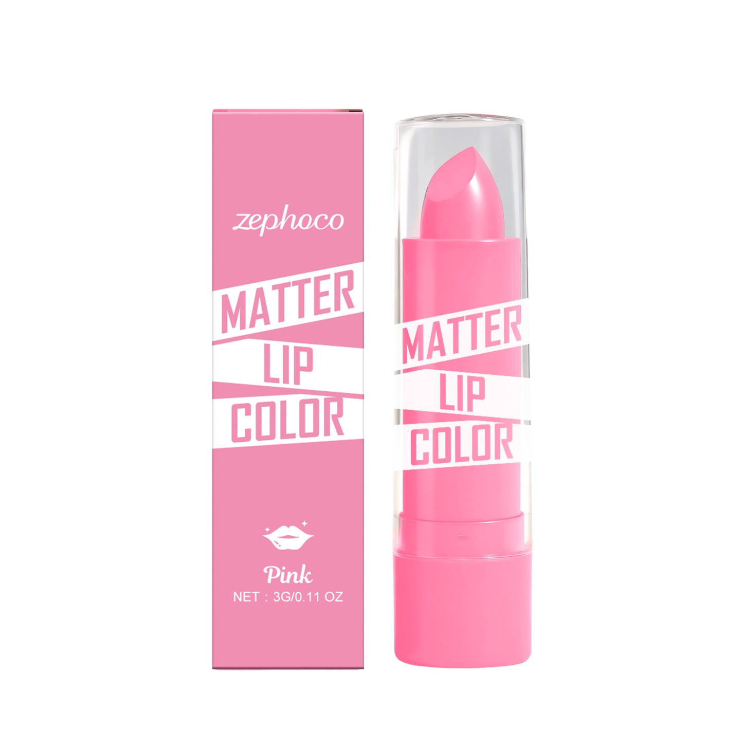 Zephoco Matter Lip Color – Smooth Matte Finish for Defined, Comfortable Lips
