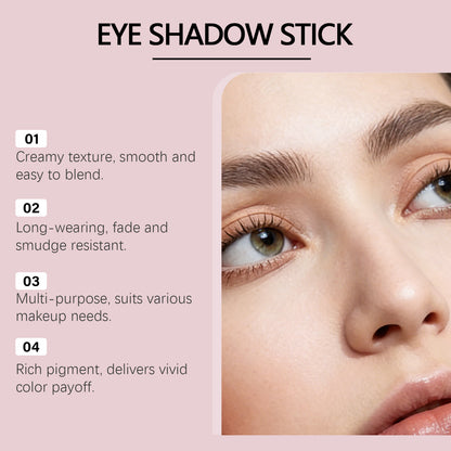 Sombra de ojos en barra multiusos Zephoco: fórmula de mezcla suave, duradera y que no se corre.