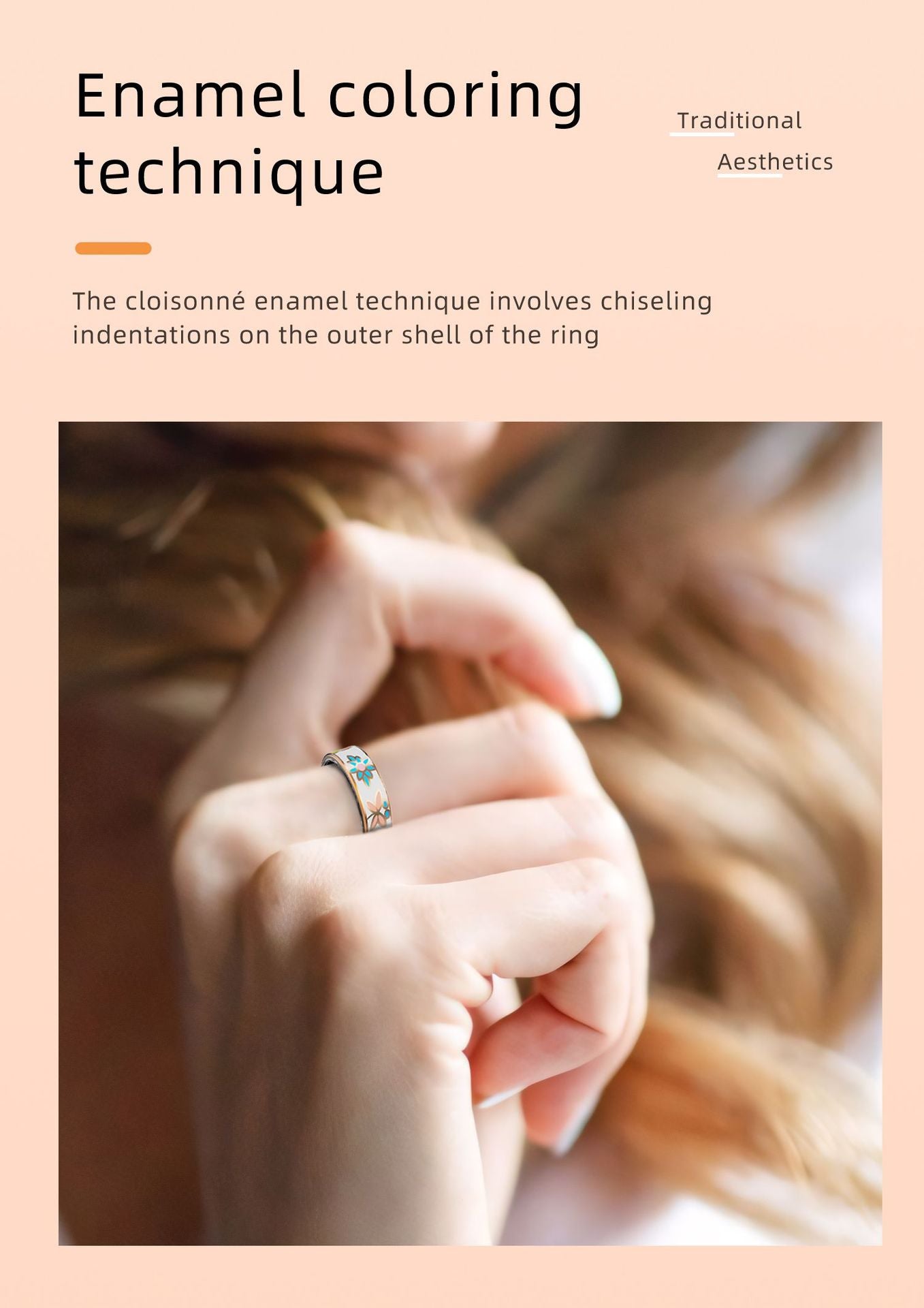 R18 Smart Health Ring for Women – Enamel Design, Wellness & Activity Tracking