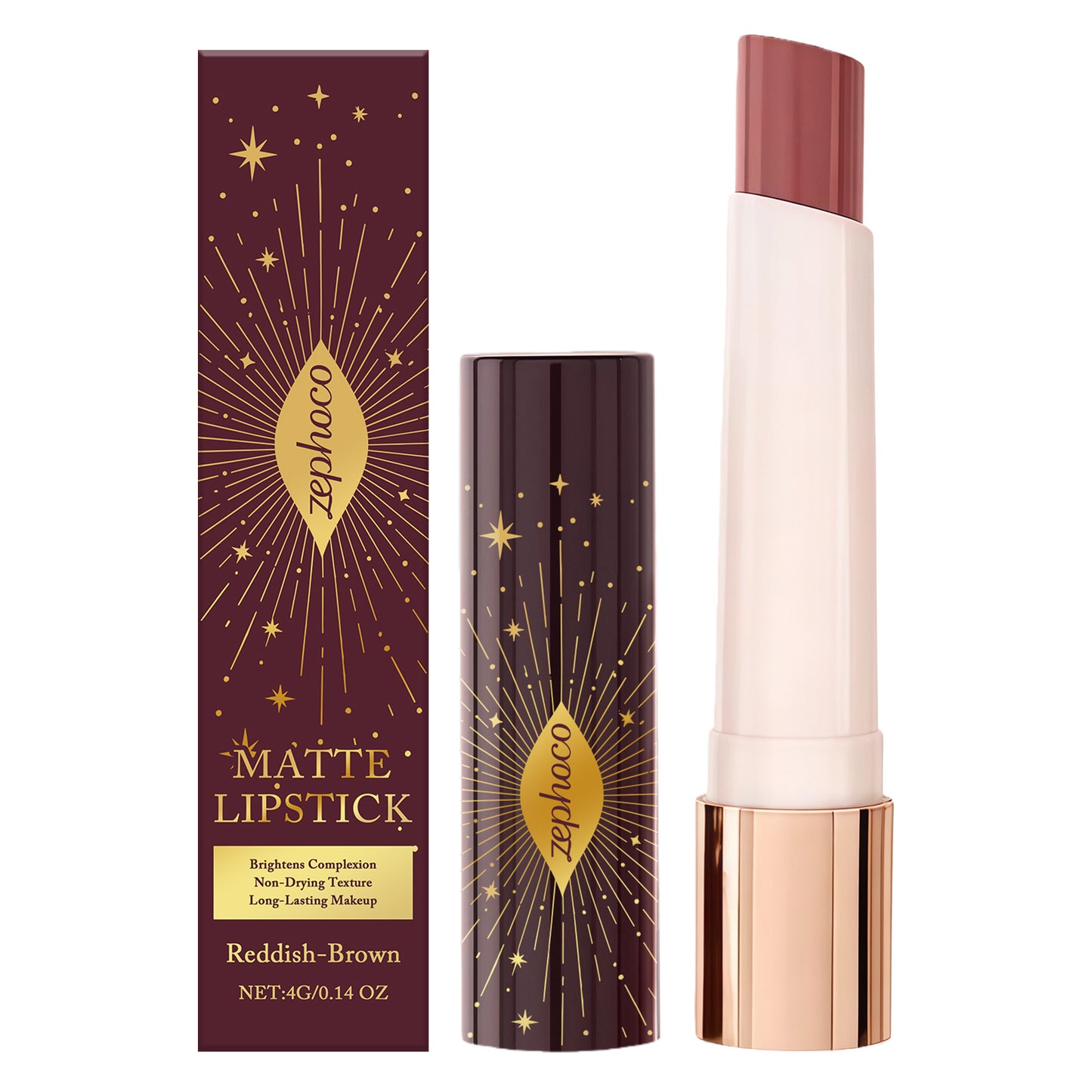 Rouge à lèvres mat Zephoco – Couleur mate douce longue tenue