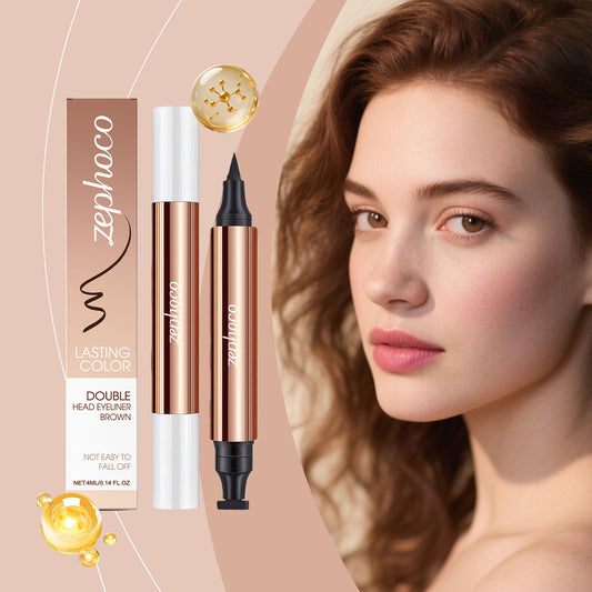Zephoco Double Head Eyeliner – Dual Tip Precision Eye Liner Pen