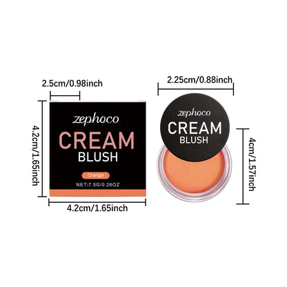 Zephoco Cream Blush – Lightweight Buildable Cream Blush with Smooth Color Payoff