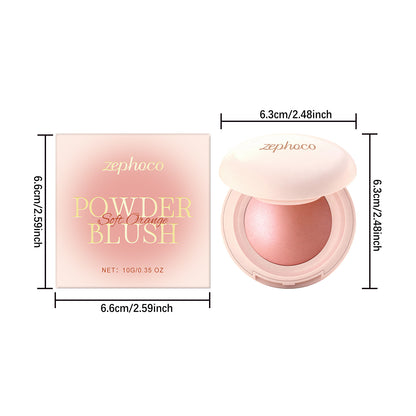 Zephoco Soft Luminous Powder Blush – Lightweight, Blendable Cheek Color