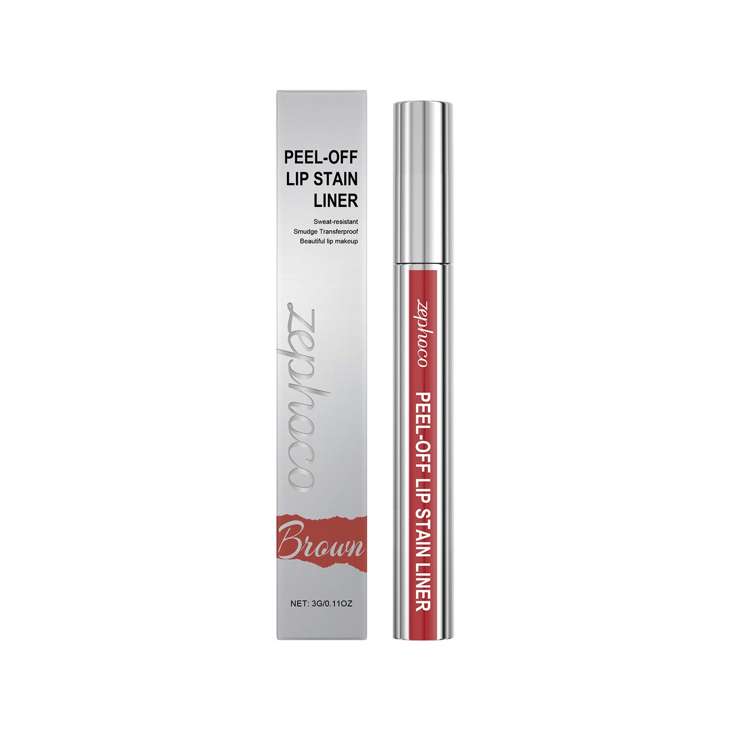 Zephoco Peel-Off Lip Stain Liner – Smooth Color Finish (Multi Shades)