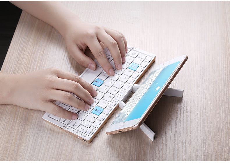 BOW Foldable Bluetooth Keyboard – Portable Keyboard for Tablets & Smartphones