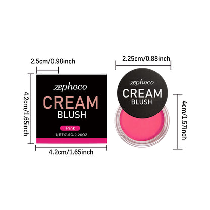 Zephoco Cream Blush – Lightweight Buildable Cream Blush with Smooth Color Payoff