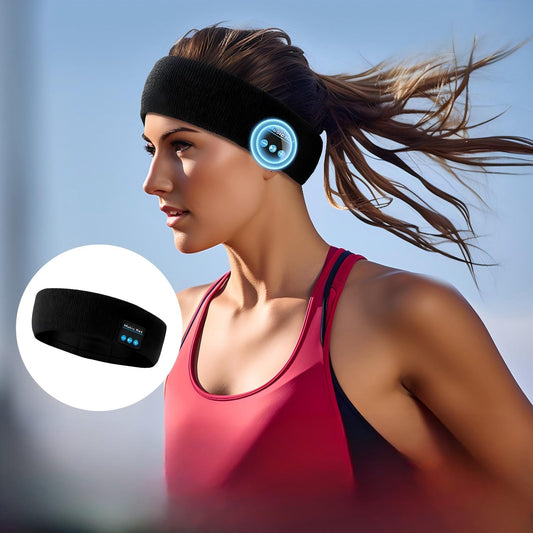 Bluetooth Music Headband – Wireless Sports Headwear for Running, Gym & Outdoor Workouts