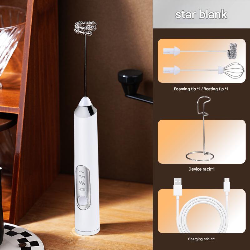 Rechargeable Handheld Milk Frother – Electric Coffee Foamer & Egg Beater for Home Use