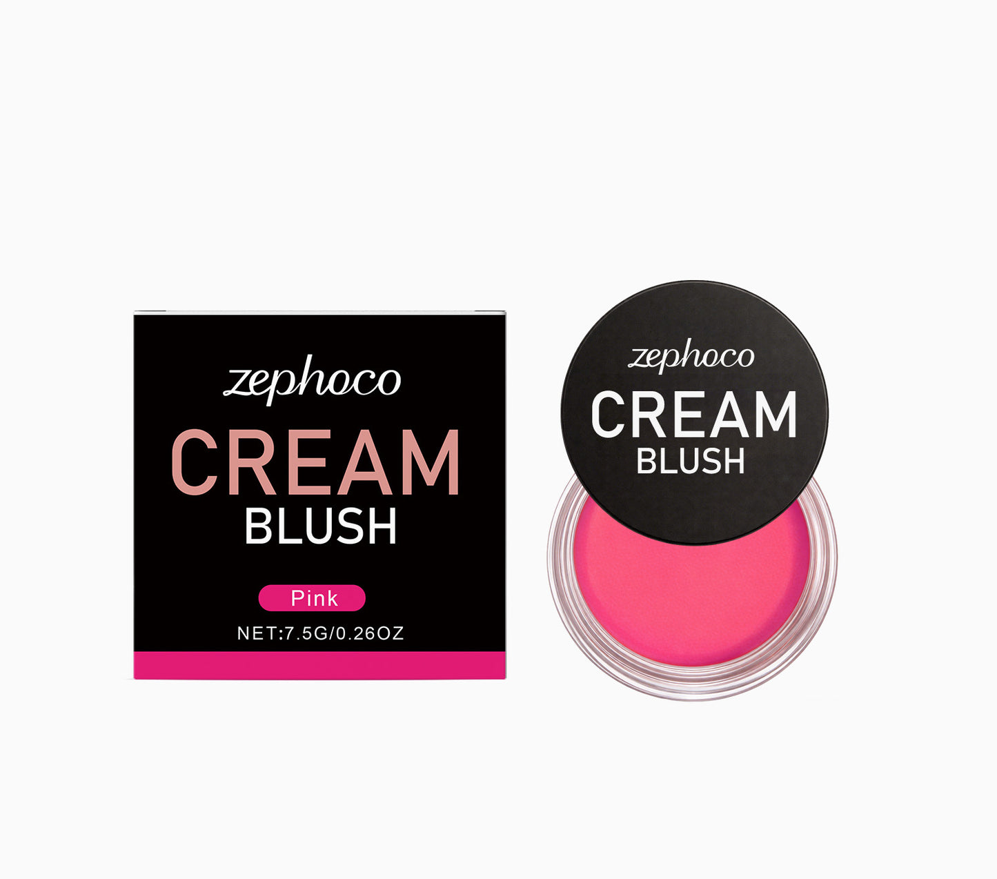 Zephoco Cream Blush – Lightweight Buildable Cream Blush with Smooth Color Payoff