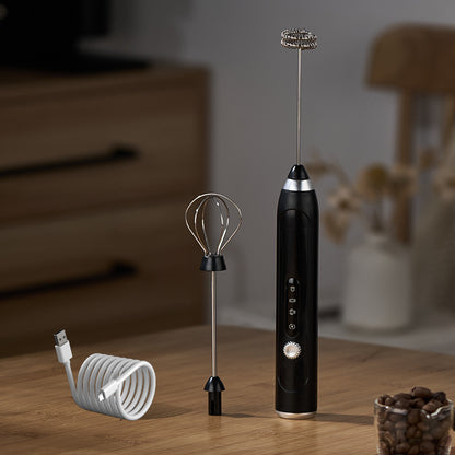 Rechargeable Handheld Milk Frother – Electric Coffee Foamer & Egg Beater for Home Use