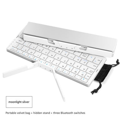 BOW Foldable Bluetooth Keyboard – Portable Keyboard for Tablets & Smartphones