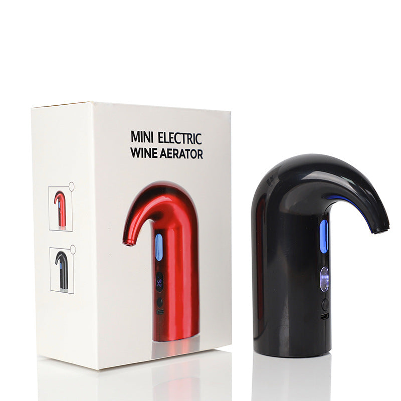 Electric Wine Aerator & Pourer – USB Rechargeable Automatic Wine Decanter