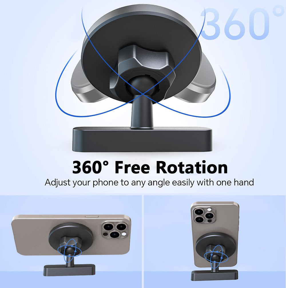 360° Dual-Sided Magnetic Phone Mount with N52 Strong Magnet