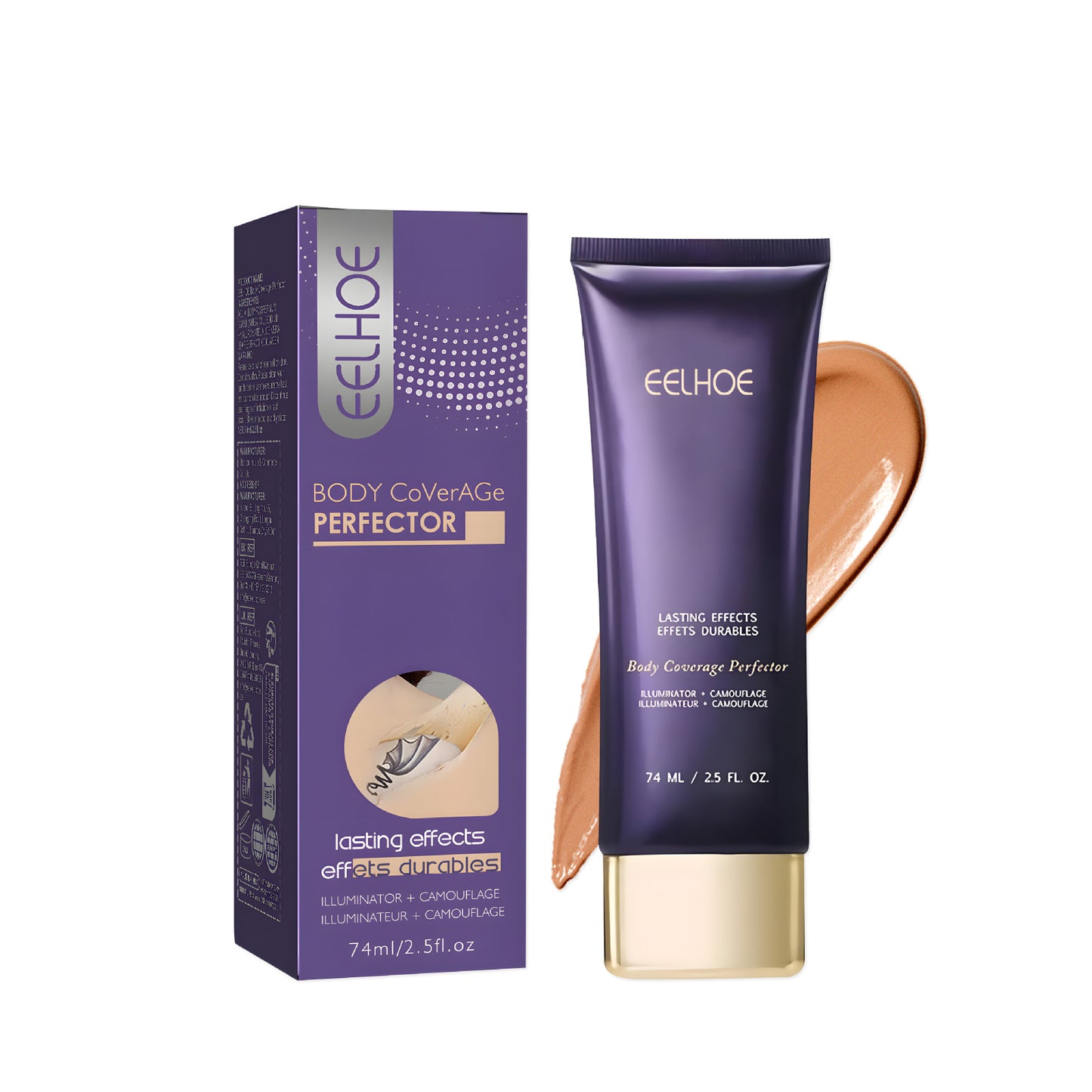 EELHOE Body Coverage Perfecting Concealer Cream – Long-Lasting Natural Finish