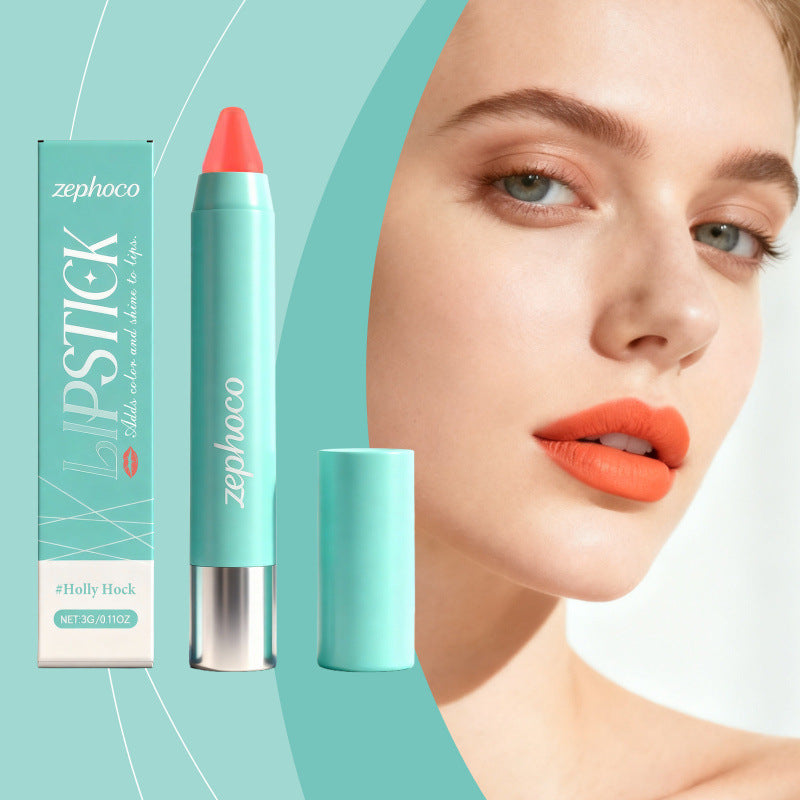 Crayon à lèvres Zephoco – Couleur longue tenue et fini hydratant