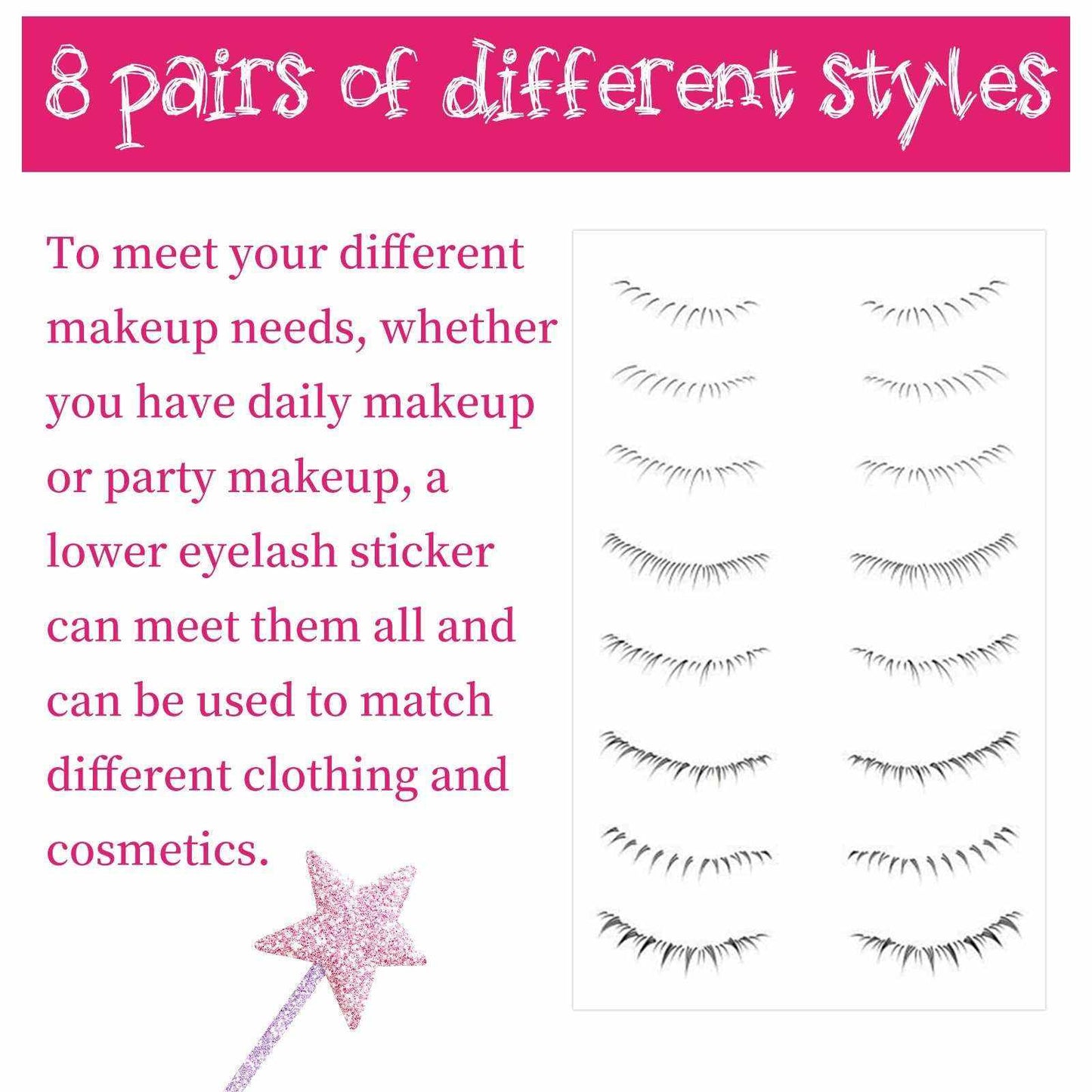 EELHOE Lazy Eyelash Stickers alt