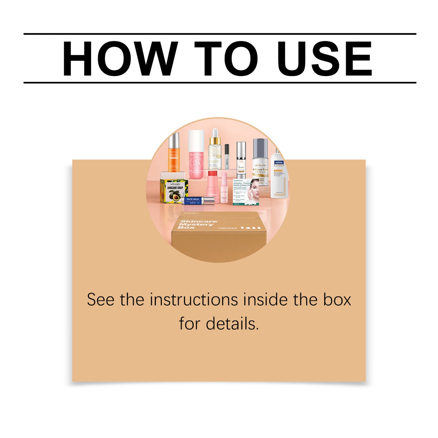 Coffret surprise de soins de la peau – Produits de beauté et de soins personnels assortis