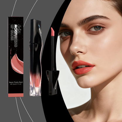 Zephoco Matte Moisturizing Lip Gloss – Soft Matte Lip Color with Precision Brush