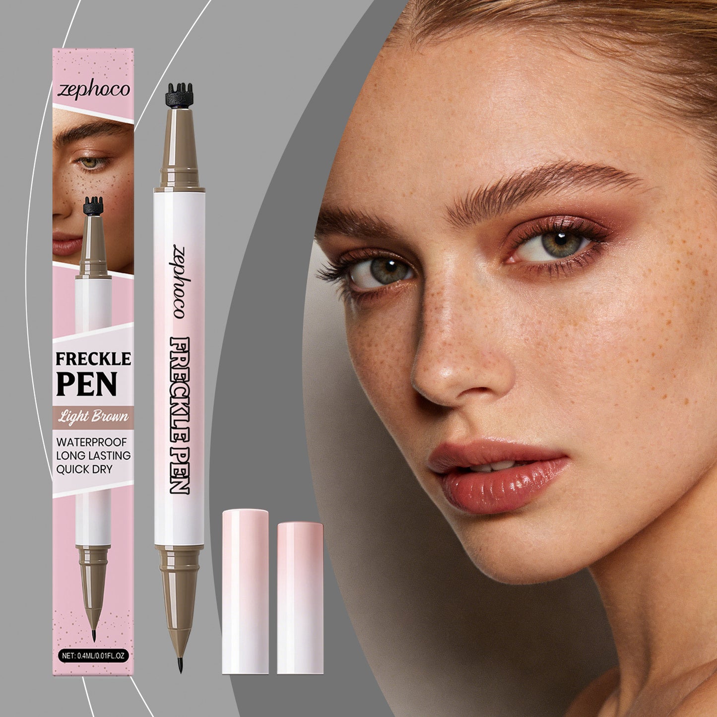 Zephoco Freckle Makeup Pen – Natural-Looking Waterproof Long-Lasting Freckle Effect for Face