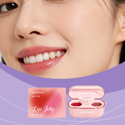 Zephoco Lip Jelly Duo Set – Rouge à lèvres fini brillant et mat