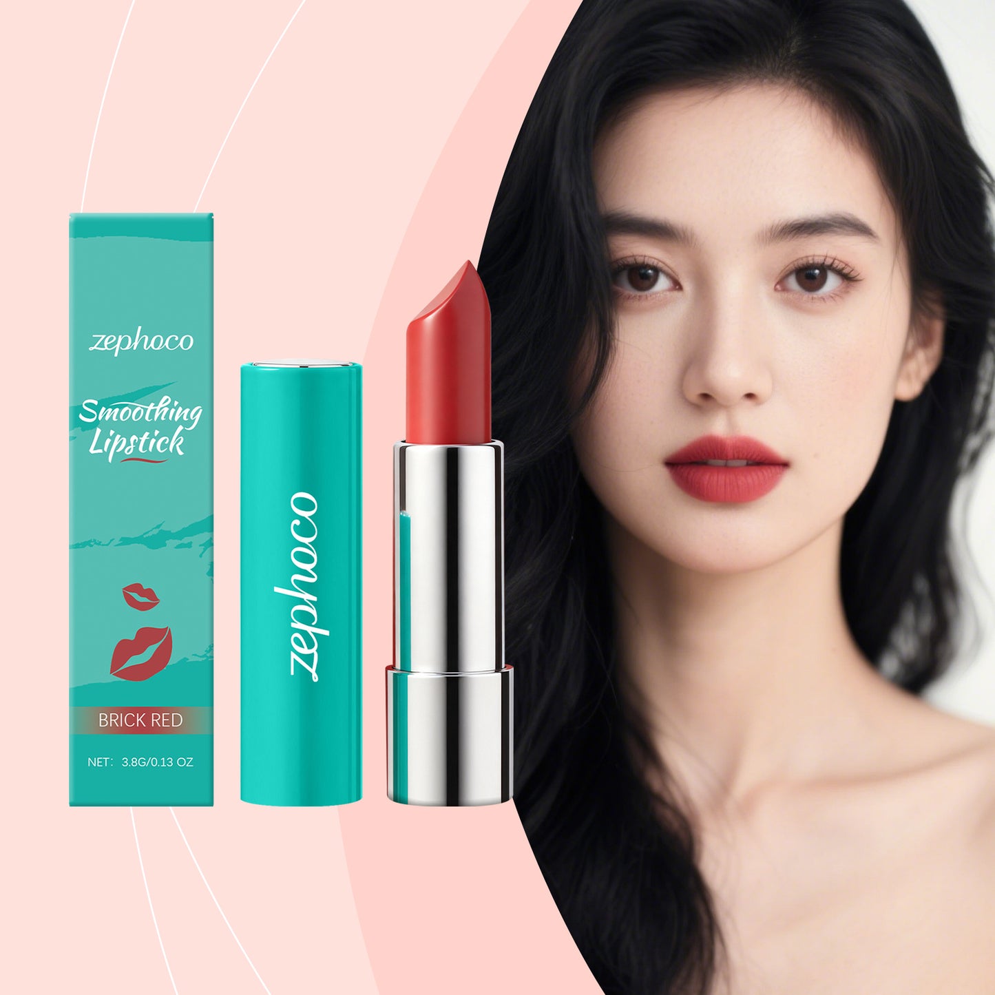 Zephoco Smoothing Lipstick – Glossy Finish & Comfortable Wear