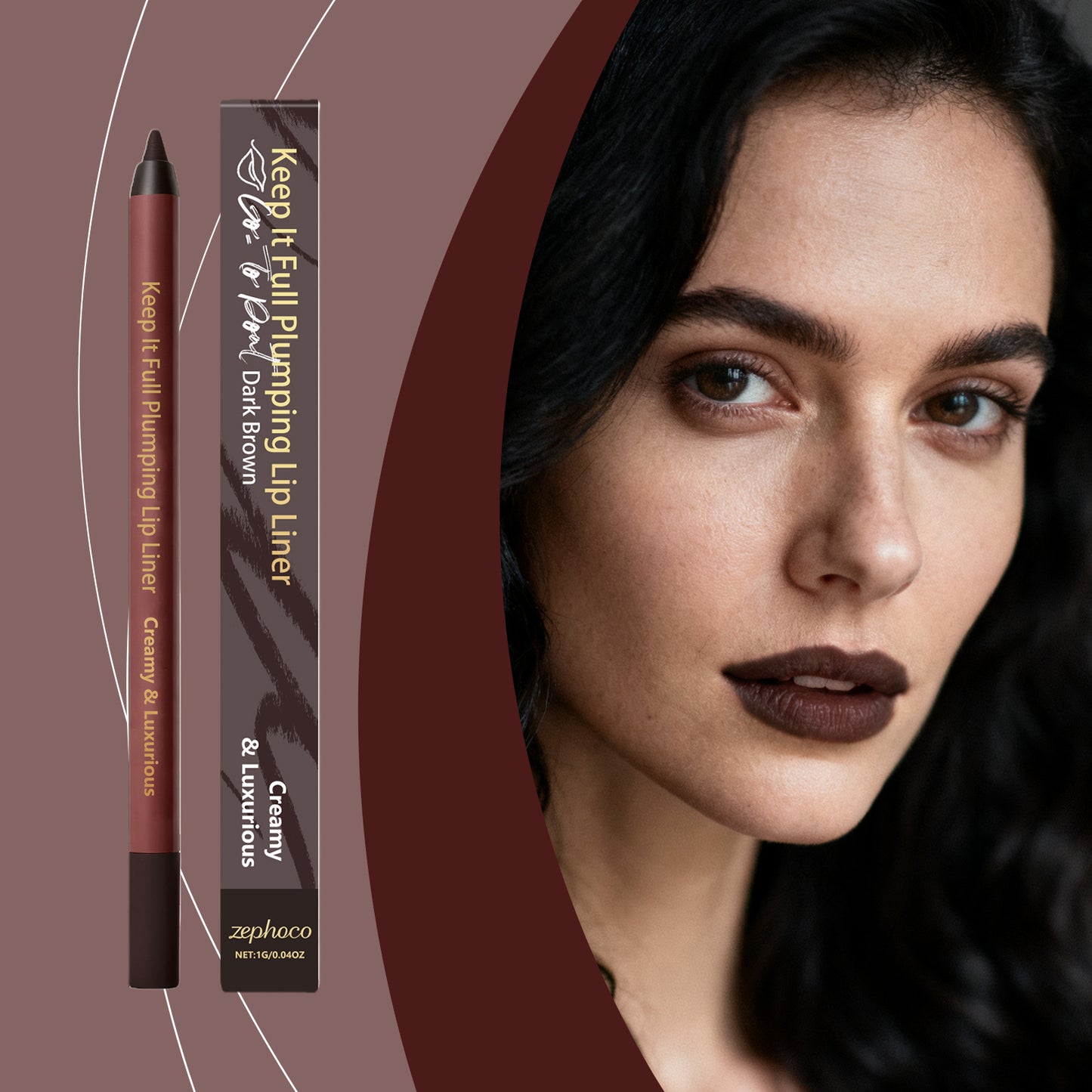 Zephoco Creamy Lip Liner – Smooth Definition & Vivid Lip Look