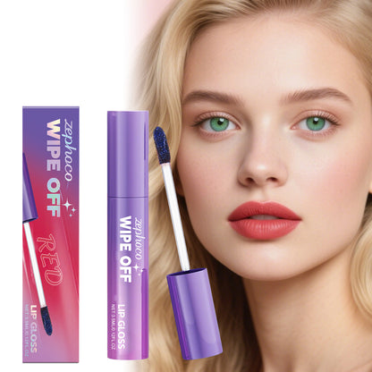 Zephoco Wipe Off Lip Gloss – Long-Lasting Color with a Lightweight Finish