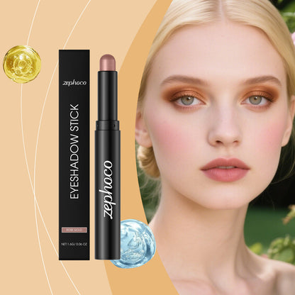 Zephoco Waterproof Eyeshadow Stick – Long-Lasting Shine, Smooth Application & Eye-Enhancing Effect