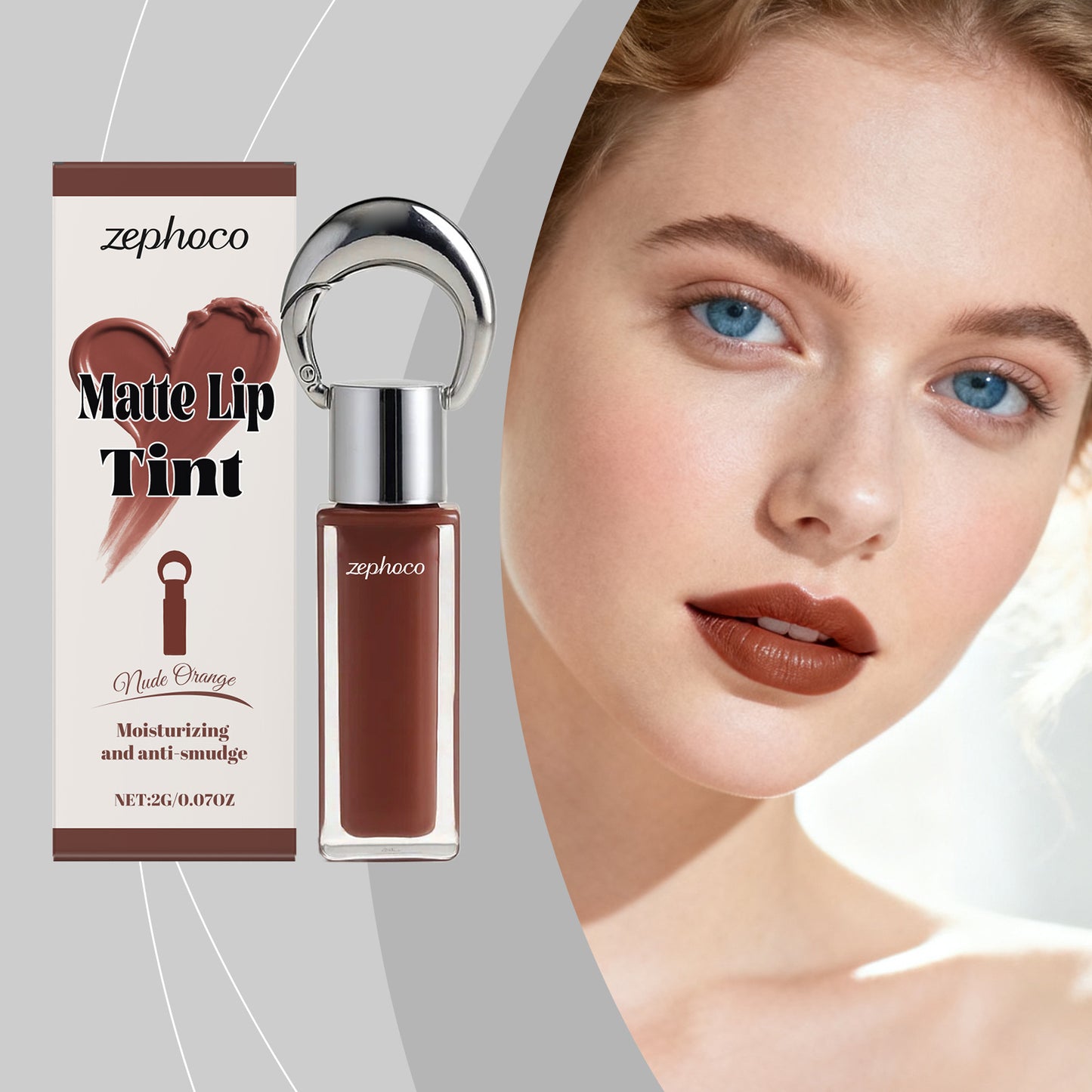 Zephoco Matte Lip Tint – Lightweight Long-Lasting Color (Multi Shades)