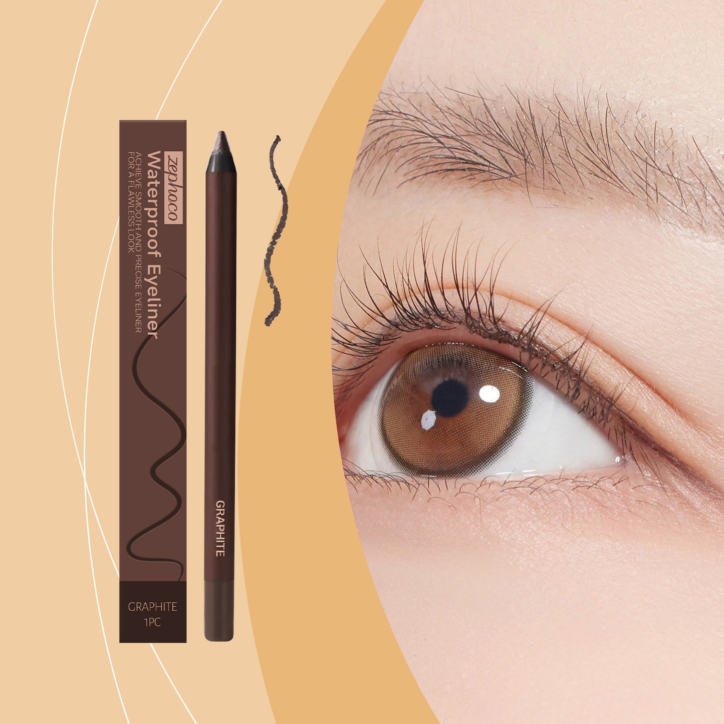 Zeyloco Waterproof Eyeliner Pencil – Smooth, Precise & Long-Lasting