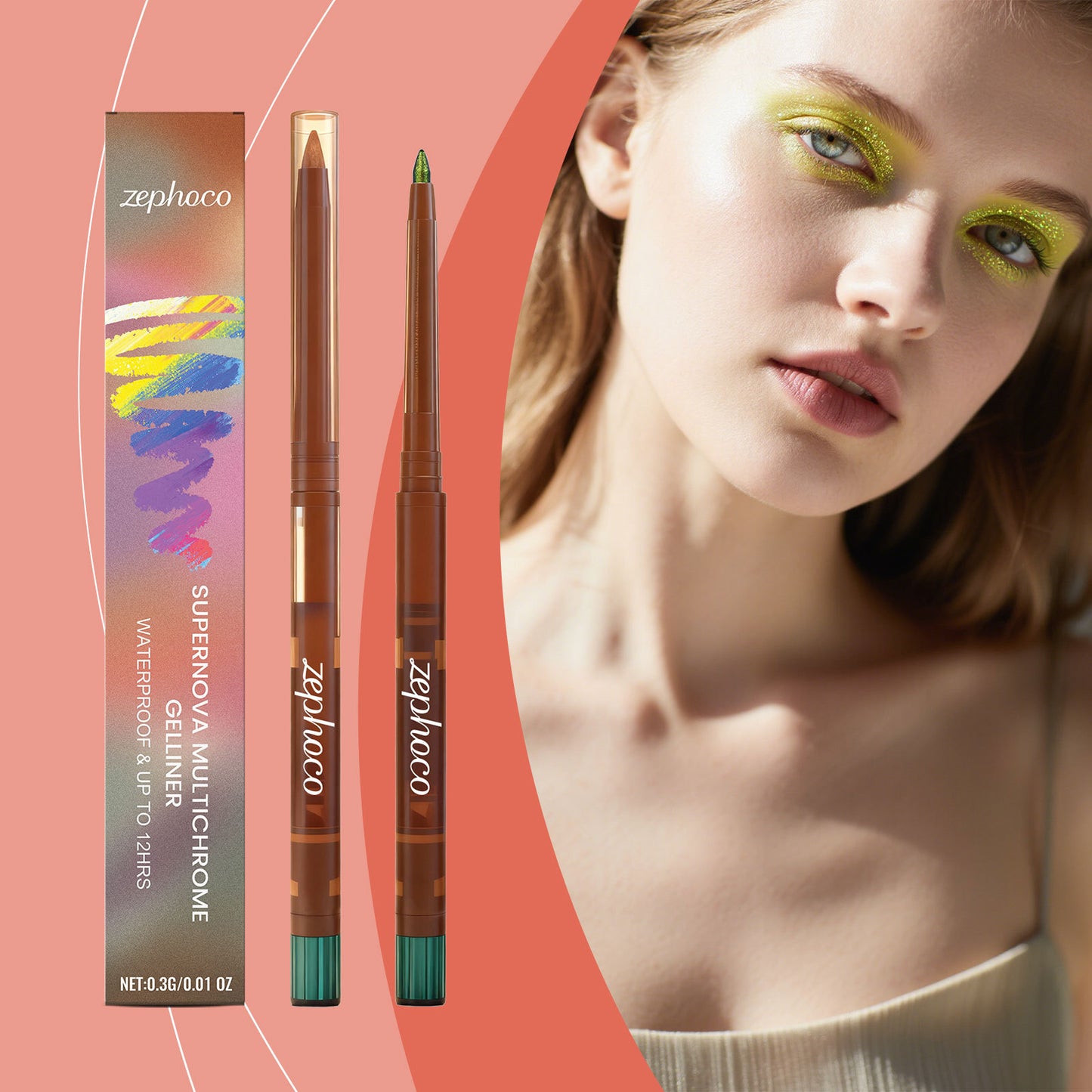 Zephoco Supernova Gel Eyeliner Multichrome – Stylo eyeliner à couleur changeante