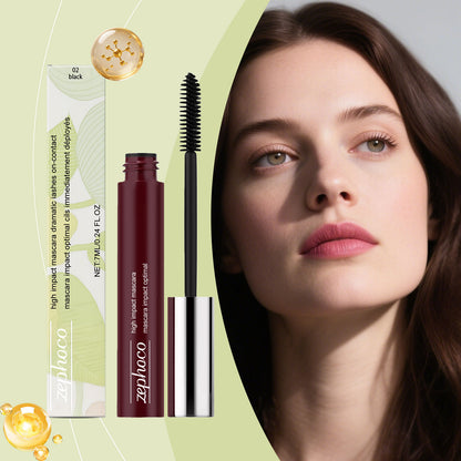 Máscara de pestañas y cejas de alto impacto Zephoco: aplicación suave y definición natural