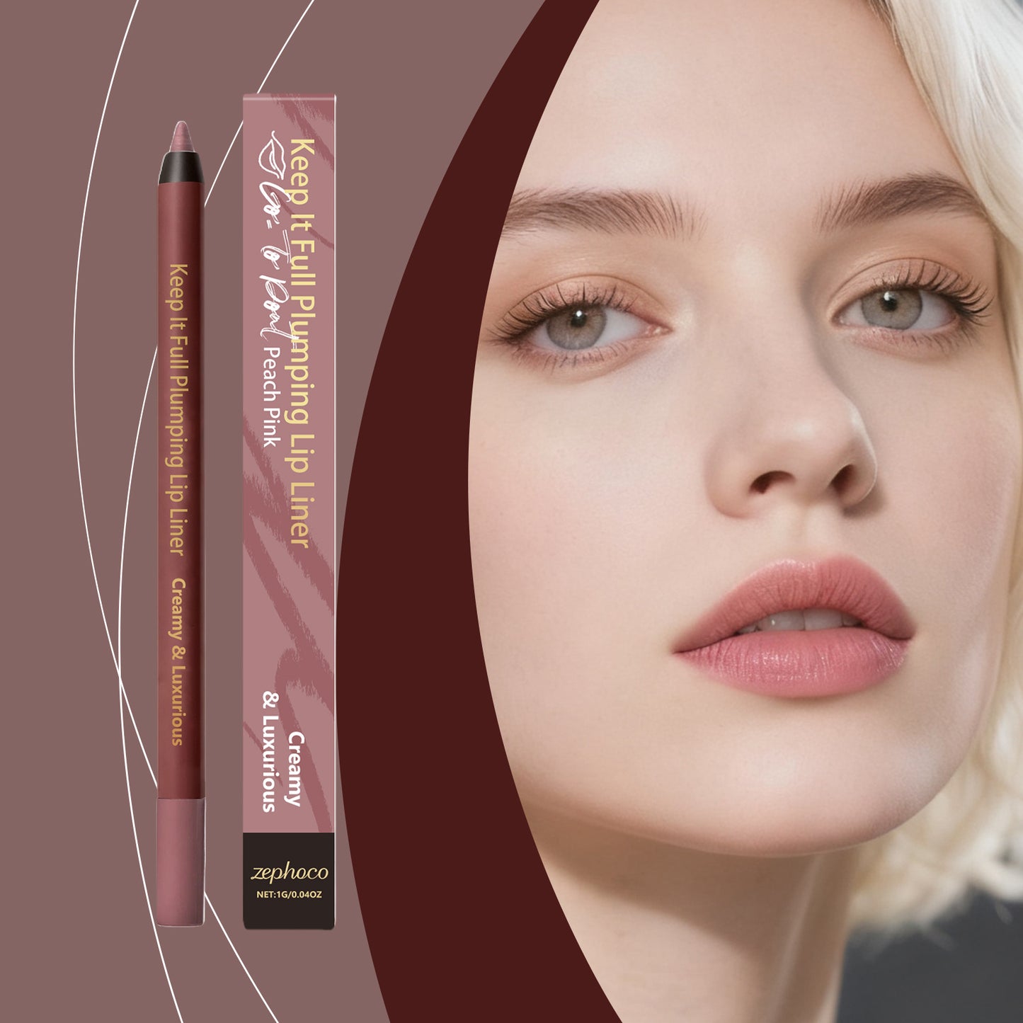 Zephoco Creamy Lip Liner – Smooth Definition & Vivid Lip Look
