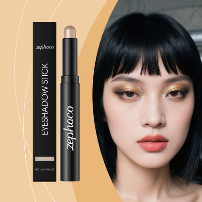Zephoco Waterproof Eyeshadow Stick – Long-Lasting Shine, Smooth Application & Eye-Enhancing Effect