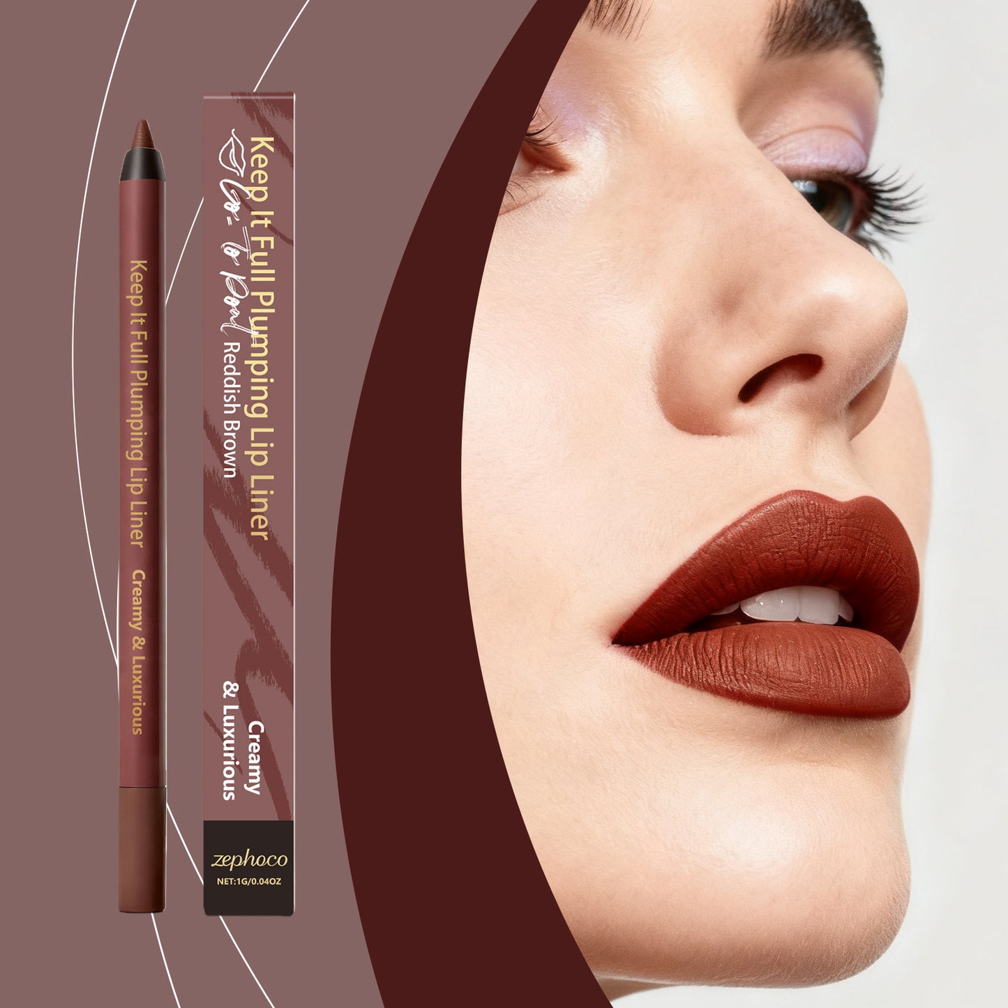 Zephoco Creamy Lip Liner – Smooth Definition & Vivid Lip Look