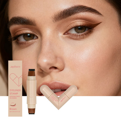 Sello delineador de ojos Zephoco – Dúo de sello y delineador de ojos alados de 90°