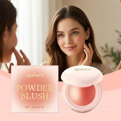 Zephoco Soft Luminous Powder Blush – Lightweight, Blendable Cheek Color