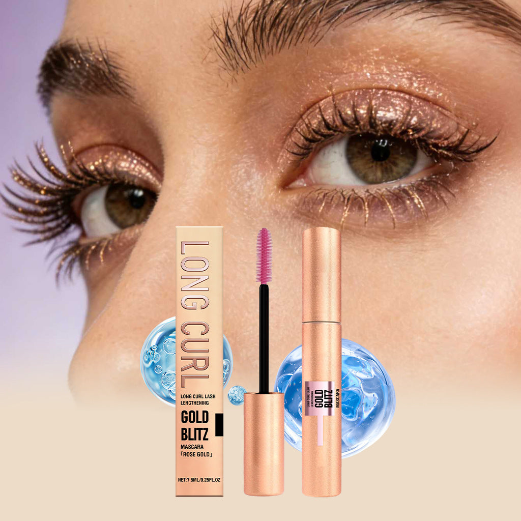 Zephoco Gold Blitz Lightweight Mascara – Buildable Lash Definition & Shimmer Finish