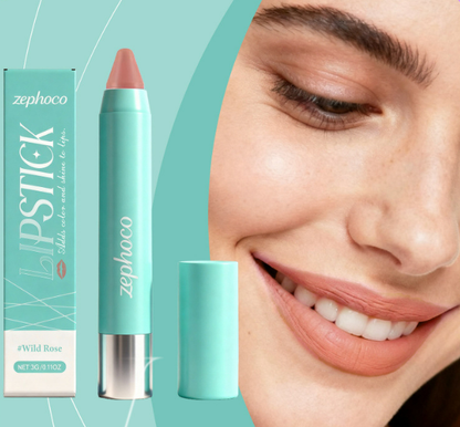Crayon à lèvres Zephoco – Couleur longue tenue et fini hydratant