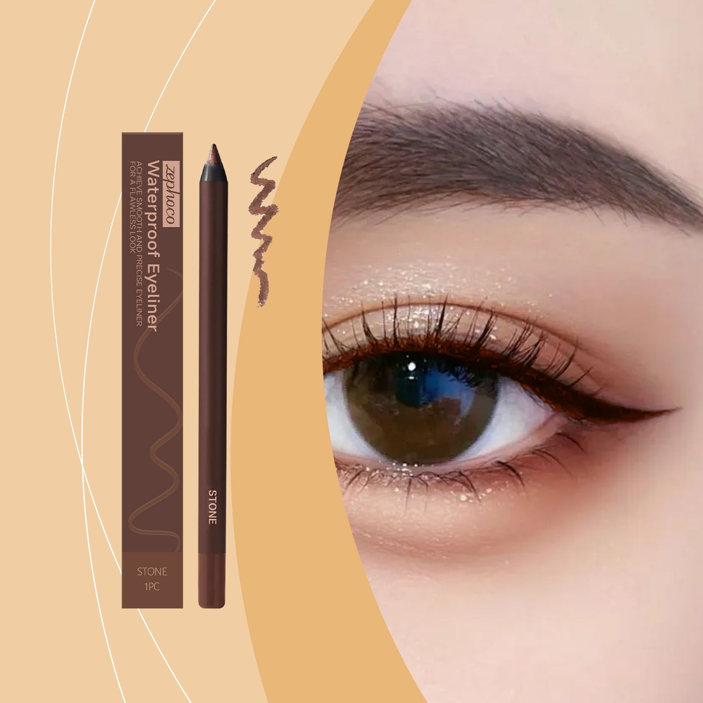 Zeyloco Waterproof Eyeliner Pencil – Smooth, Precise & Long-Lasting