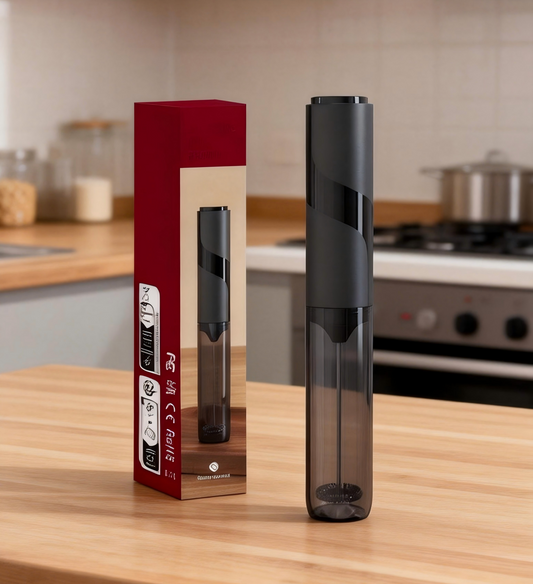 Portable Electric Milk Frother – Handheld Coffee Foamer & Egg Beater for Home Use